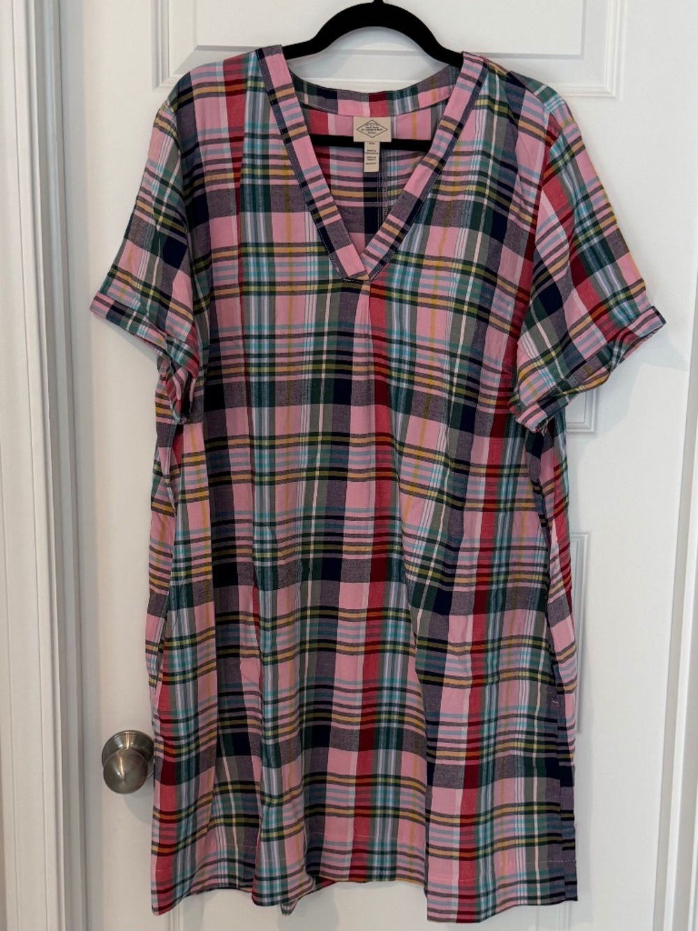 Classic St. John’s Bay Madras Plaid Dress